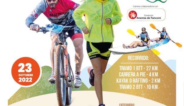 imagen cartel triatlón de montaña cofrentes