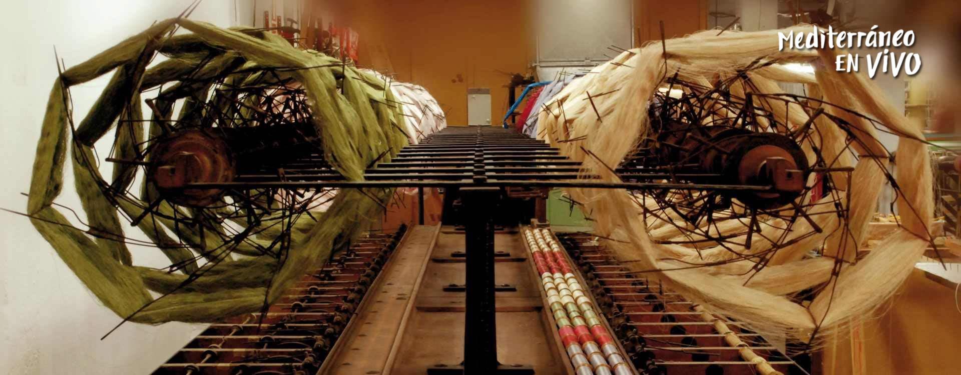 Imagen de telares de seda 